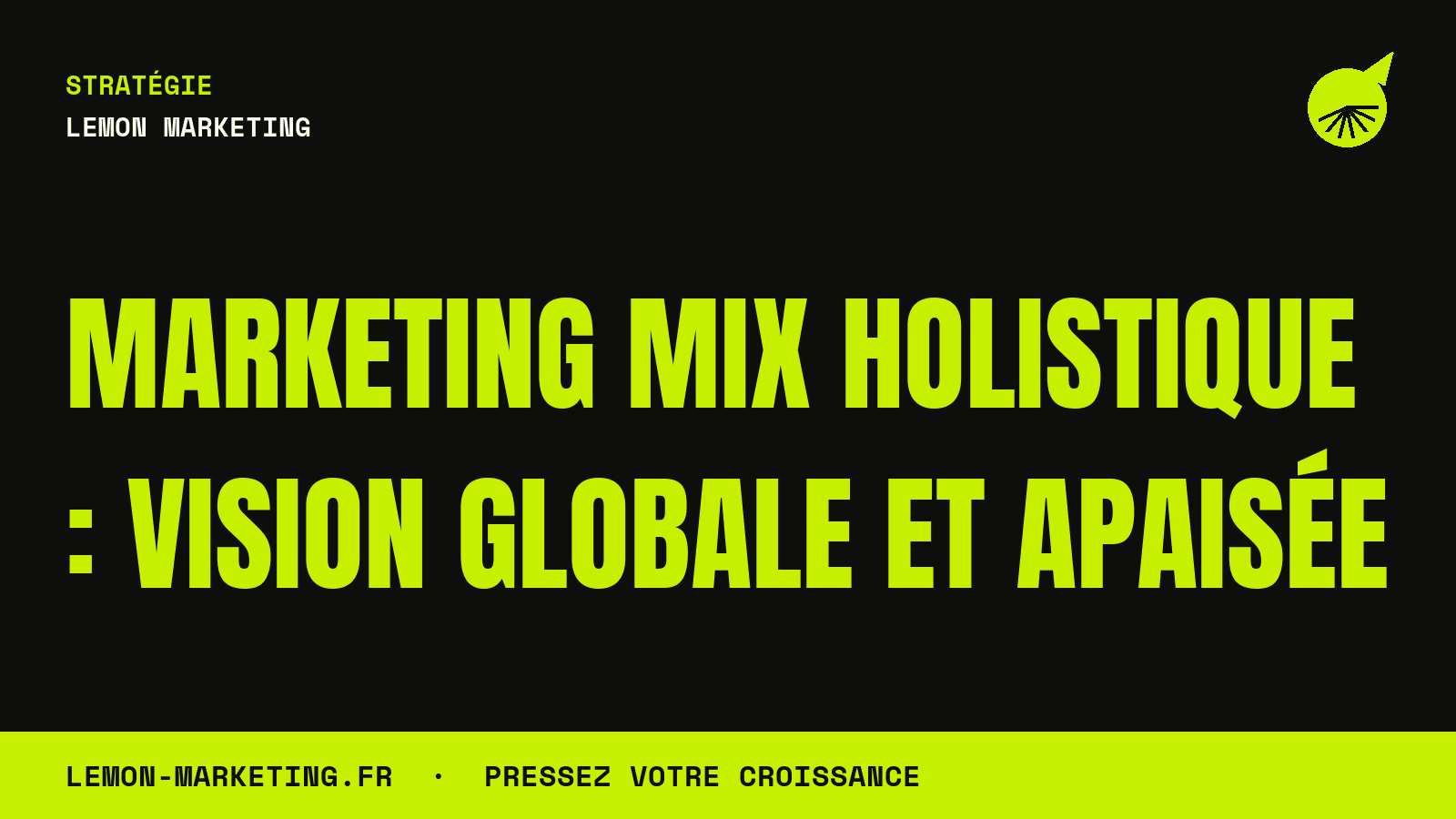 Marketing Mix Holistique : Vision Globale et Apaisée